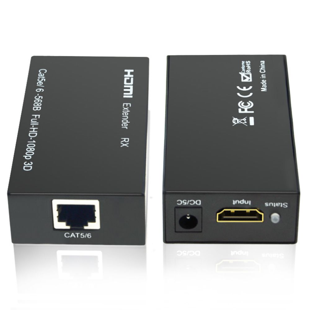 Microlink HDMI Extender Over Single Cat6 UTP Cable HDMI Transmitter Receiver IR HDMI Extender 60M