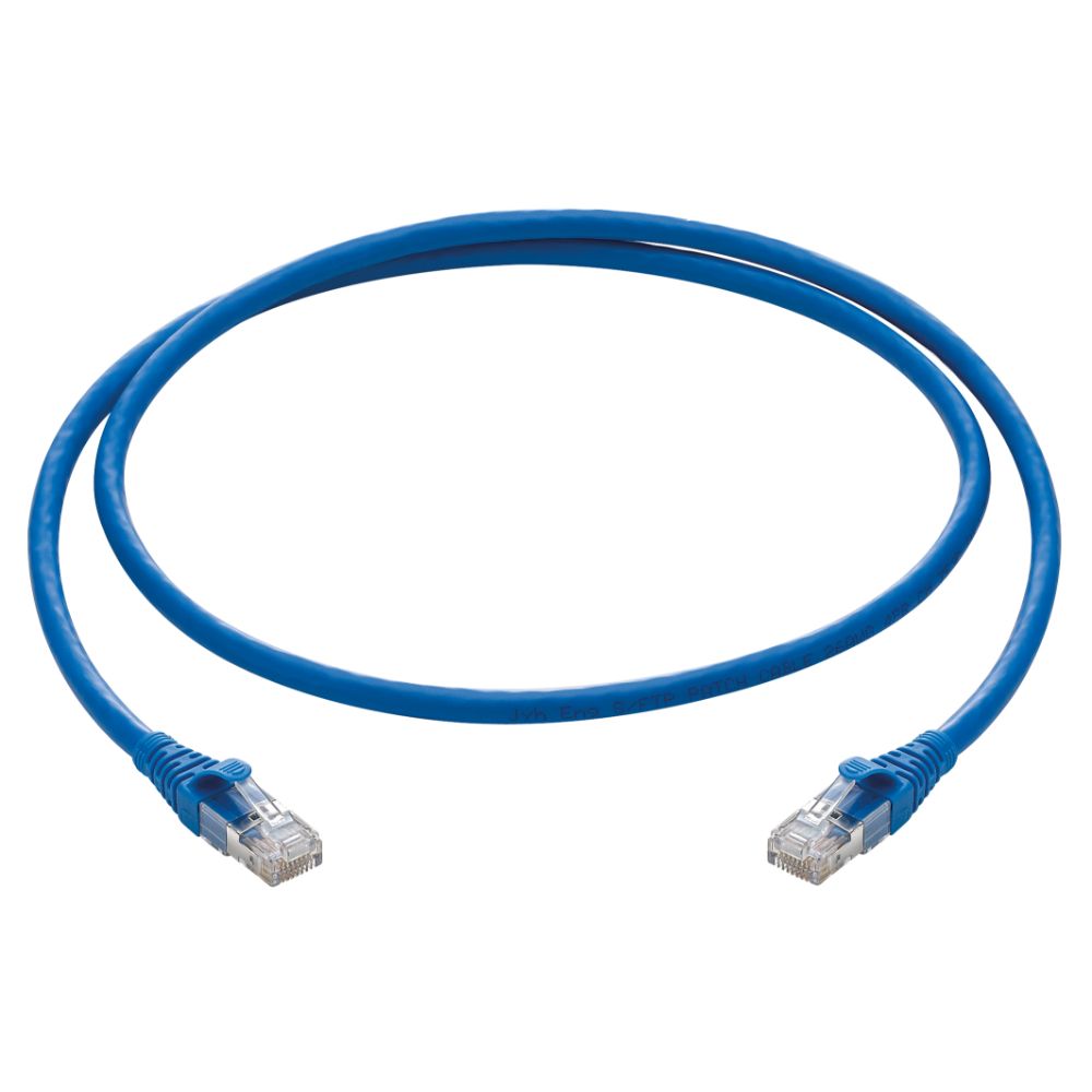 Microlink Eco Series UTP Cat6 Patch Cord 1 Meter Blue