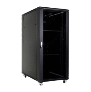 27U RACK cabinet, floor standing, fully assembled