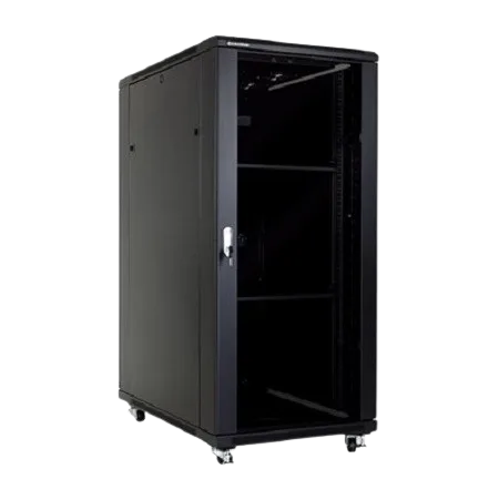 27U RACK cabinet, floor standing, fully assembled