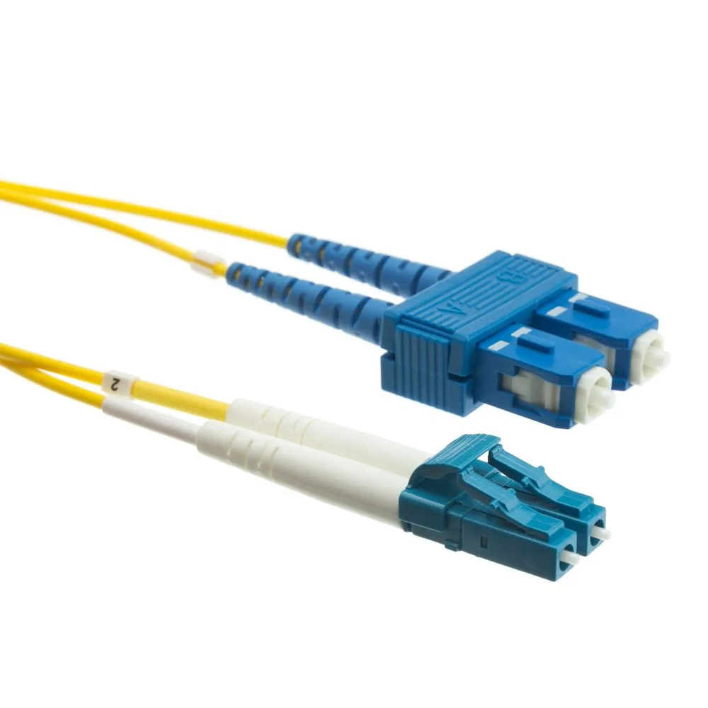 Microlink SC-LC Single-Mode Duplex Fiber Patch Cord 3 Meter