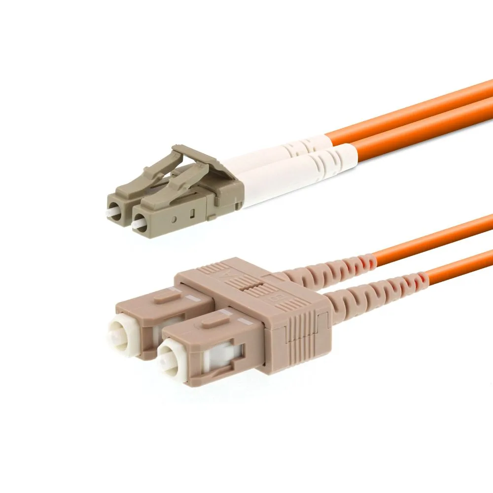 Microlink SC-LC Multi-Mode Duplex Fiber Patch Cord 3 Meter