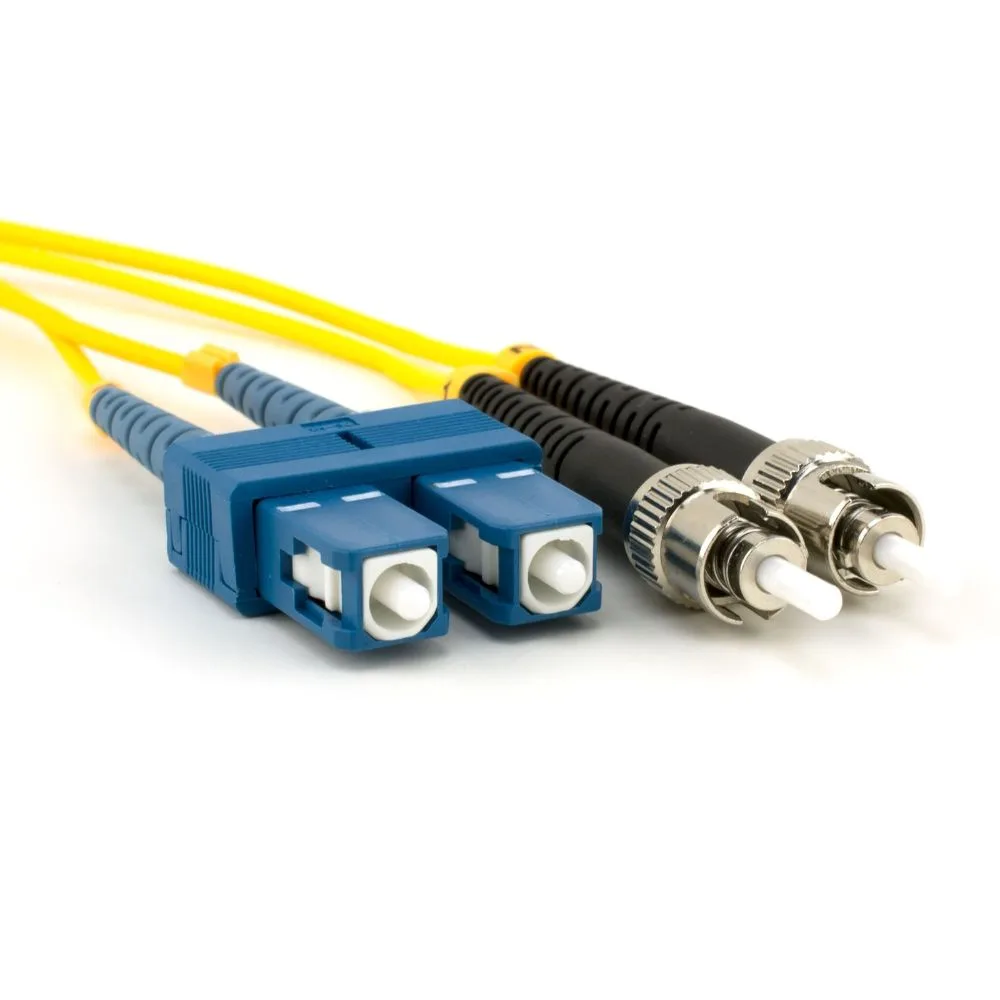 Microlink ST-SC Single-Mode Duplex Fiber Patch Cord 3 Meter