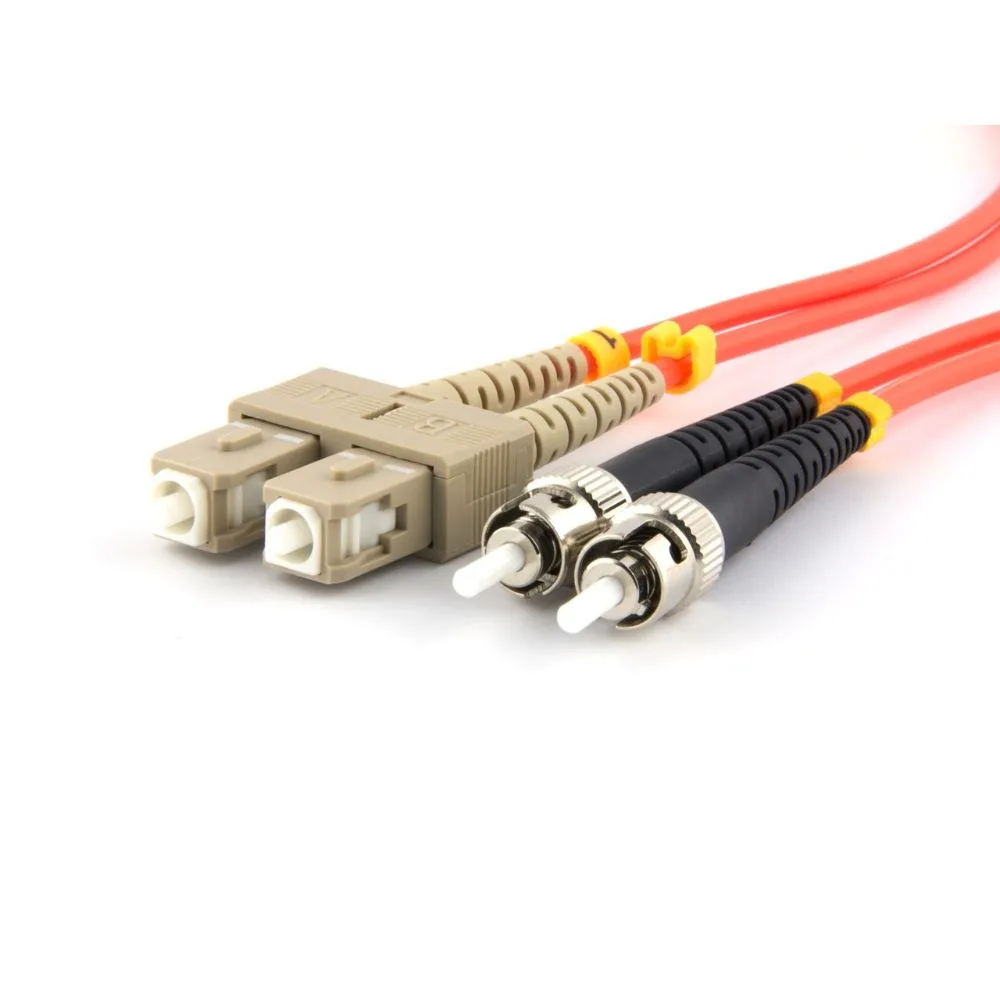 Microlink ST-SC Multi-Mode Duplex Fiber Patch Cord 3 Meter