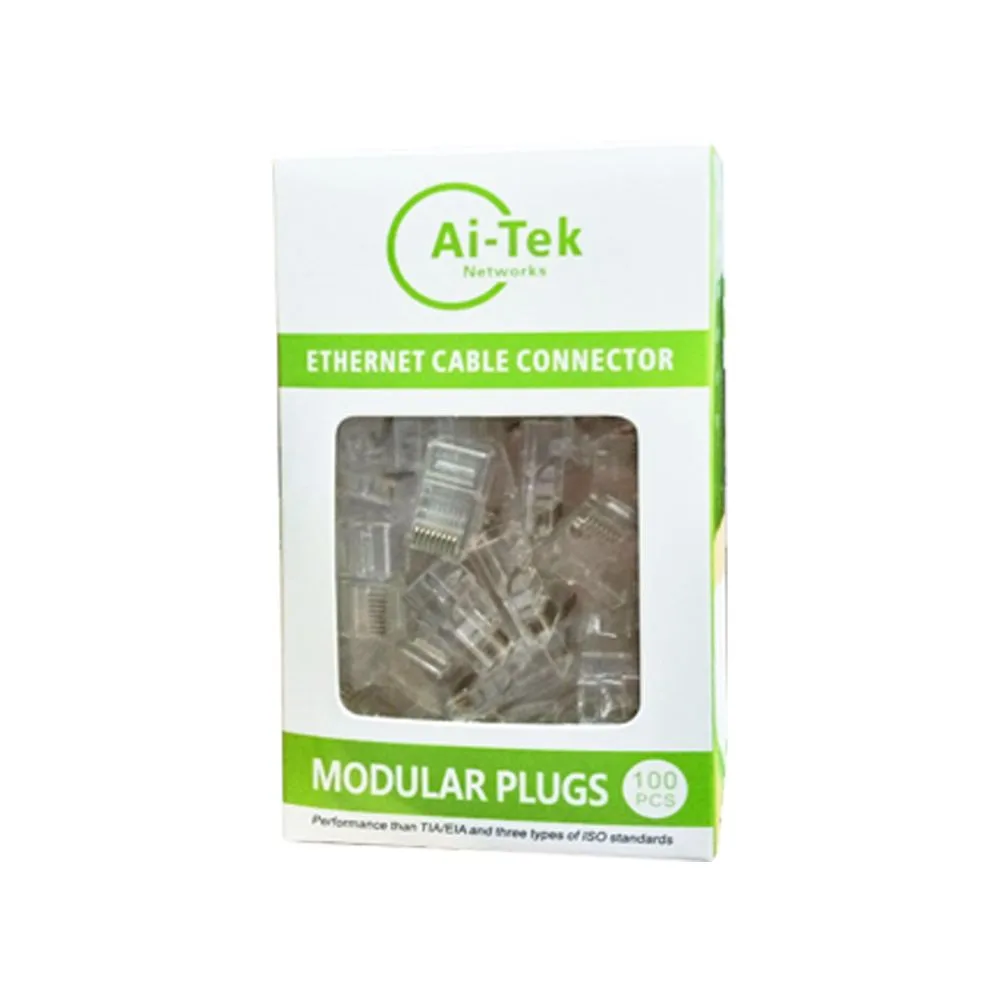 Ai-Tek RJ45 UTP CAT6 Connector Box (100 Pcs)