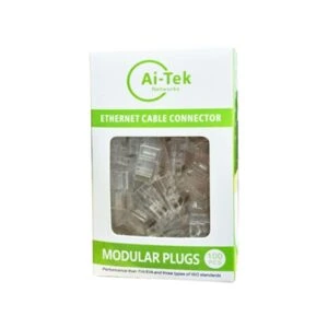 Ai-Tek RJ45 UTP CAT5 Connector Box (100  Pcs)