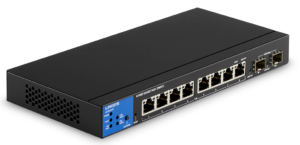 Linksys LGS310MPC 8-Port Managed Gigabit PoE+ Switch with 2 SFP Uplinks