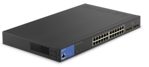 Linksys LGS328PC 24-Port Gigabit Managed PoE+ Switch with 4 SFP Ports