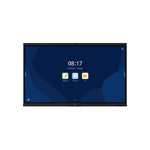 ZKTeco ZK-IWB75BM Interactive Whiteboard The ZKTeco ZK-IWB75BM Interactive Whiteboard is a professional 75-inch smart digital board designed to enhance collaboration in classrooms, meeting rooms, and corporate environments. With a 4K UHD display and advanced infrared multi-touch technology, the ZKTeco ZK-IWB75BM Interactive Whiteboard allows multiple users to interact simultaneously, enabling dynamic presentations and interactive learning experiences. Built with integrated camera, microphone array, and screen-sharing capabilities, this interactive board provides a complete solution for modern digital meetings and smart education systems. 75-Inch 4K Ultra HD Display The ZKTeco ZK-IWB75BM Interactive Whiteboard features a 75-inch UHD display with 3840 × 2160 resolution, delivering sharp visuals and vibrant colors ideal for presentations and interactive sessions. Key display features include: 4K Ultra HD resolution 400 cd/m² brightness 1200:1 contrast ratio 178° wide viewing angle These specifications ensure clear viewing for audiences in large rooms. Multi-Touch Interactive Collaboration The board supports advanced infrared touch technology with: Up to 20 touch points on Android Up to 40 touch points on Windows Finger or stylus input This allows multiple participants to write, annotate, and collaborate simultaneously on the screen. Built-in Camera and Microphone Array The ZKTeco ZK-IWB75BM Interactive Whiteboard includes integrated hardware for video meetings: 8MP built-in camera 8-microphone array Voice tracking support Pickup range up to 8 meters This enables clear video conferencing and remote collaboration. Smart System with Android and Windows Support The ZKTeco ZK-IWB75BM Interactive Whiteboard runs on Android 11 with optional Windows 11 support, offering flexibility for business and educational environments. Key hardware specifications include: ARM Cortex A73 + Cortex A53 processor Mali-G52 GPU 8GB RAM 64GB storage (Android version) These features ensure smooth performance during presentations and collaboration tasks. Multiple Connectivity Options The board supports various connectivity ports for seamless device integration: USB 3.0 and USB-C HDMI input/output VGA LAN port RS232 Audio input/output These options make it easy to connect laptops, projectors, and conferencing systems. Ideal Applications The ZKTeco ZK-IWB75BM Interactive Whiteboard is ideal for: Smart classrooms Corporate meeting rooms Training centers Conference halls Collaborative workspaces Why Choose ZKTeco ZK-IWB75BM Interactive Whiteboard? ✔ 75-inch 4K UHD display ✔ Multi-touch interactive collaboration ✔ Built-in camera and microphone array ✔ Android and Windows operating system support ✔ Ideal for education and business meetings Specifications Feature Details Model ZKTeco ZK-IWB75BM Screen Size 75 Inch Resolution 3840 × 2160 (4K UHD) Brightness 400 cd/m² Touch Technology Infrared Multi-Touch Touch Points 20 (Android) / 40 (Windows) Camera 8MP Microphone 8-array microphones OS Android 11 / Optional Windows 11 Connectivity USB, HDMI, VGA, LAN, Type-C